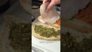 CHICKEN PESTO PANINI shorts cooking sandwich panini howtocook food pesto creative ideas [upl. by Tod]