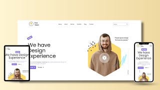 How to make Personal Portfolio in HTML CSS and JavaScript  css portfolio website [upl. by Appolonia]