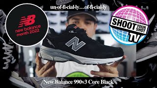 New Balance 990 V3 Black unboxing on foot review Classics [upl. by Assiluj275]