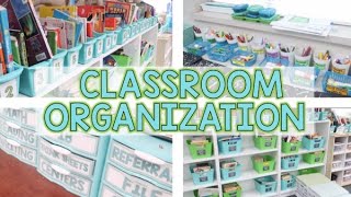 CLASSROOM ORGANIZATION IDEAS [upl. by Yob180]