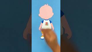 Dressing JJ Crafts for Kids cocomelon crafting artandhome diy shorts cartoonsforkids [upl. by Belanger]