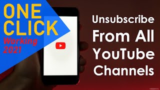 How To Unsubscribe All YouTube Channels in One Click  Mass Unsubscribe All YouTube Subscriptions [upl. by Macomber]