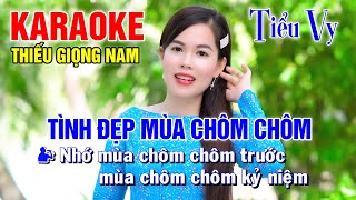 LK TÌNH ĐẸP MÙA CHÔM CHÔM ➤ Song Ca Cùng Tiểu Vy ➤ Karaoke Thiếu Giọng Nam ➤ KARAOKE SONG CÙNG CA SĨ [upl. by Nashner]