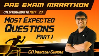 Pre Exam Marathon  Most Expected Questions  Part 1  CA Inter Law  Indresh Gandhi [upl. by Anirtap457]