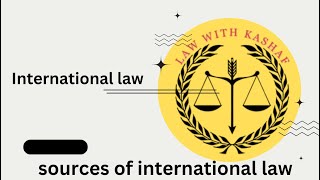 Sources of international law [upl. by Therine873]