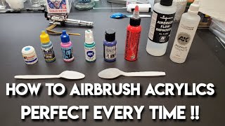 How To Airbrush AcrylicsPerfect Every Time  Scale Models amp Gunpla [upl. by Etnemelc93]