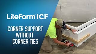 LiteForm ICF Corner Support [upl. by Namrak]