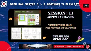 Session 11  Open RAN Protocol Stack  PDCP Protocol and SDAP Layer [upl. by Ruthanne]