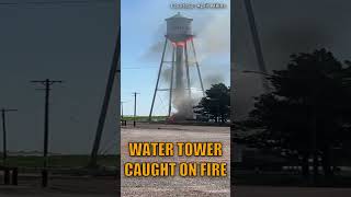 SHOCKING Southwest Nebraskas Venango water tower catches fire breakingnews news shorts ntvnews [upl. by Buerger]