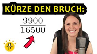 KÜRZE den Bruch soweit wie möglich – Brüche kürzen einfach erklärt [upl. by Lleroj]