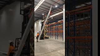 Forklift and Scissor Lift at a Cool Room Installation Project  Duralift [upl. by Zilef]