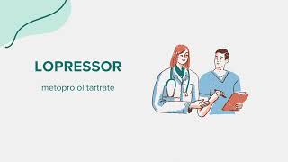 Lopressor metoprolol tartrate  Drug Rx Information [upl. by Eldnek440]