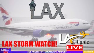 🔴LIVE BIG LAX STORM  LAX LIVE  LAX Plane Spotting [upl. by Noj]