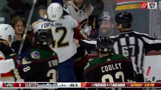 Gustav Forsling vs Jason Zucker Jan 01 2024 [upl. by Edin811]