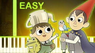 OVER THE GARDEN WALL THEME  EASY Piano Tutorial [upl. by Bisset675]