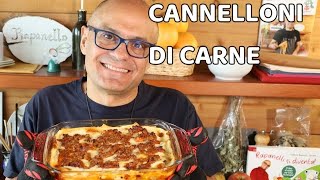 CANNELLONI di CARNE delle FESTE ricetta dei cannelloni di carne [upl. by Lilak]