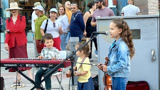 INCREDIBLY CUTE 8 Year Old violinist amp 5 yo pianist AMAZED everyone [upl. by Scotty]