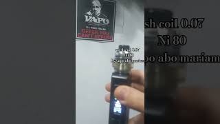 vape vaping Mesh coil ni80 007 🔥  vapo abo mariam automobile explore satisfying [upl. by Baudoin391]