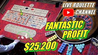 🔴 LIVE ROULETTE  🔥 FANTASTIC 💲25200 PROFIT SESSION 🔥 In Las Vegas Casino 🎰 Exclusive ✅ 20231008 [upl. by Dinnie]