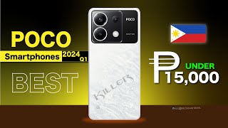 TOP 5  Best POCO Phones Under PHP15K 2024 Q1 TOP 5 15kpesophone 15kpesobestphone philippines [upl. by Thatcher]