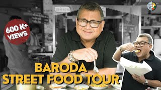 BARODA FAMOUS STREET FOOD TOUR  FARSAN SEV USAL SAMOSA PENDA  KUNAL VIJAYAKAR [upl. by Naleag]