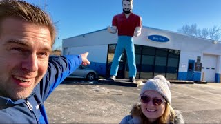 Car Dealership Muffler Man in Liverpool NY  The Honda City Giant now gone [upl. by Ykcir182]