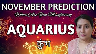 AQUARIUS  कुंभ राशिफल NOVEMBER PREDICTIONS 2024TAROT CARD READING IN HINDI ✨💫🌈healingtarot111 [upl. by Phila]