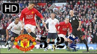 Manchester United vs Tottenham Hotspur 52 All Goals and Highlights EPL 200809 HD [upl. by Ordnajela]