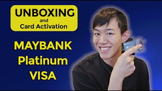 MAYBANK Platinum Visa Credit Card Unboxing [upl. by Asseralc]