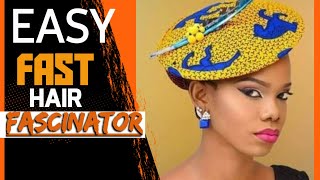 HOW TO MAKE AN ANKARA HAIR FASCINATOR  HAIR FASCINATOR CRAFTS  DIY FASCINATOR HEADPIECE [upl. by Oivat509]