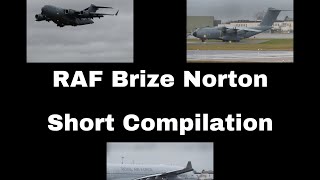 RAF Brize Norton Short Compilation rafbrizenorton c17globemaster a400m [upl. by Zemaj]