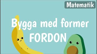 Bygg och konstruktion för barn på svenska  BYGGA FORDON  Matematik med Banan och Avokado [upl. by Prosperus458]