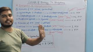 Energetics of glycolysis pathway  Concept of energy in biosystems  BSC Organic Chemistry [upl. by Sarkaria193]