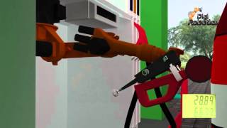 DGWorld FuelBot  The Robotic Petrol Fuelling System from Digi Robotics [upl. by Verdi]