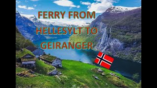 Ferry From Hellesylt To Geiranger Norway  Amazing Scenery vlog  194 [upl. by Oiracam583]