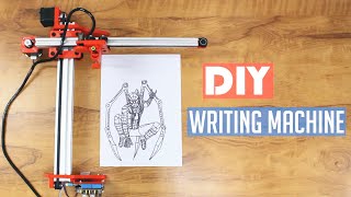 DIY Arduino Writing Drawing Machine  2D Pen Plotter [upl. by Harbison]