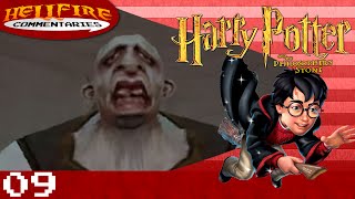 Harry Potter and the Philosophers Stone PS1 playthrough Part 9 TROLL IN THE DUNGEON [upl. by Odnomyar146]