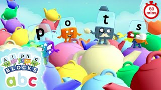 60 Minutes of Spelling  Phonics for Kids  Learn To Spell  Alphablocks [upl. by Arutak261]