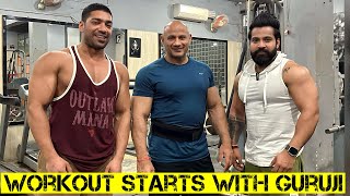 Chest Back Shoulder Workout Full Body Workout With Guru ji🙏🏼 [upl. by Alleiram]