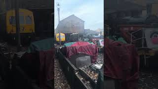 Passing Haworth Shed On KWVR 4K Autumn 2024 [upl. by Dev353]