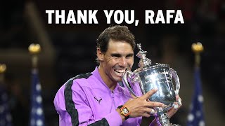 Rafael Nadal Retirement Tribute  US Open [upl. by Trebmal]