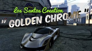 GTA Online Modded Crew Colors LSC Creation quotGolden Chromequot [upl. by Cathey]