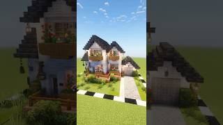 Minecraft  122 Pale Oak Suburb House  Tutorial minecraft minecraftbuilding minecraftshorts [upl. by Ssor]