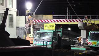 Regional Rail Link Dudley Street rail bridge construction [upl. by Blankenship771]