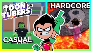 ¡JUGADOR CASUAL VS JUGADOR EXPERIMENTADO EN ROBLOX  Toontubers  Cartoon Network [upl. by Imhskal]