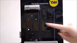 CRG YALE digital door lock YMF40 – CH 10a Register fingerprint advanced mode [upl. by Olaznog139]