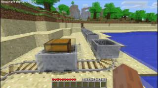 Minecraft  Powered Mine Carts [upl. by Sinai826]