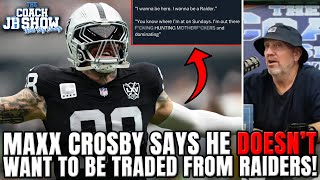 Maxx Crosby Says He DOESNT Want To Be TRADED From Raiders [upl. by Ataymik]