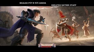 Albion online Healer PVP 5v5 Arena Greater Nature Staff [upl. by Yennor]