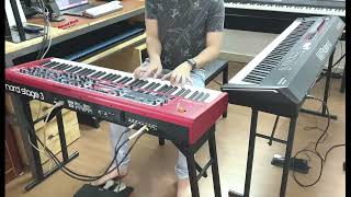 Nord Stage 3 vs Roland RD 2000Flagship Pianos  sounds comparison [upl. by Olympias12]